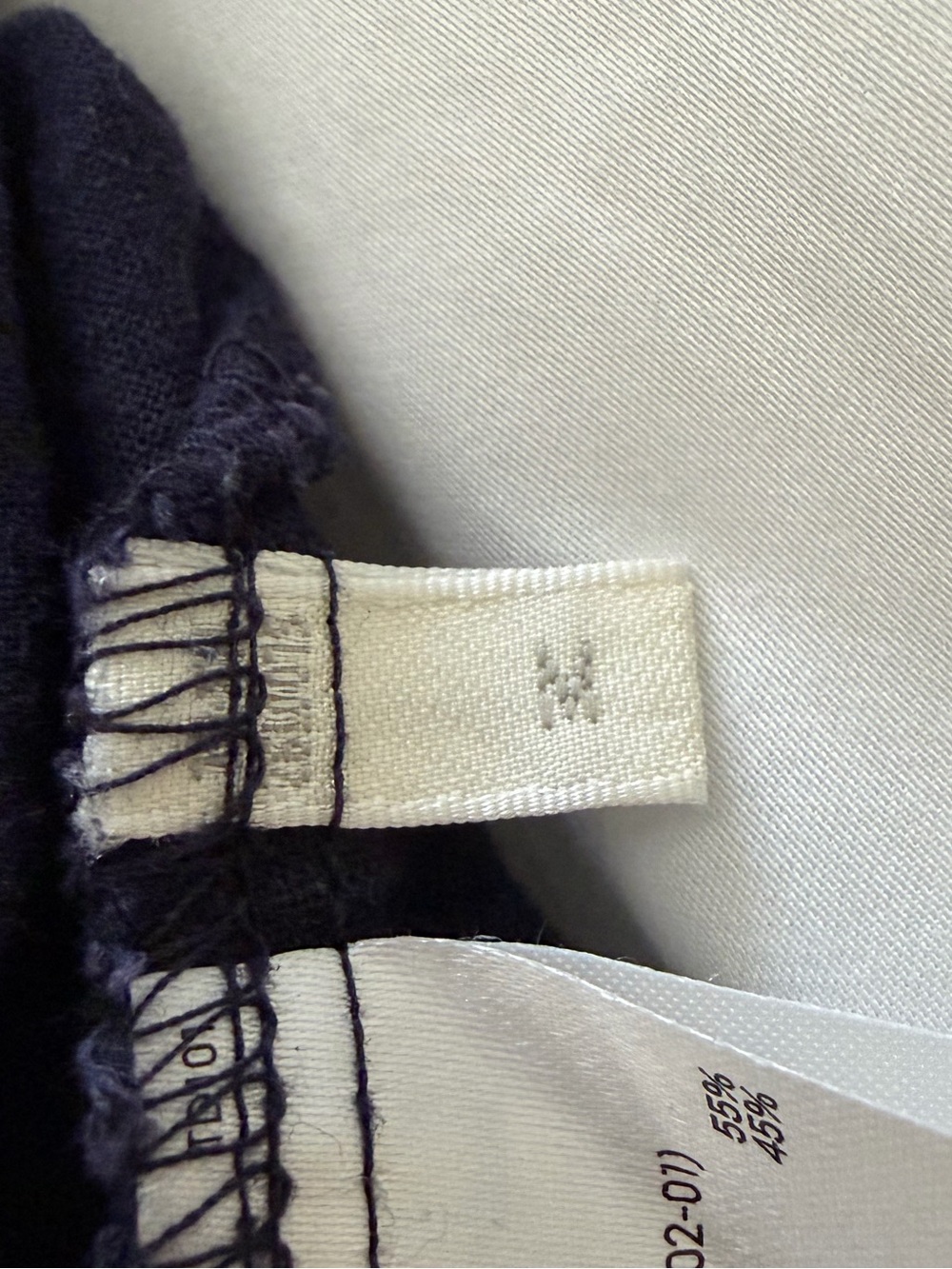 GU × Keita Maruyama Navy Linen-Blend Button Front Dress Size Medium